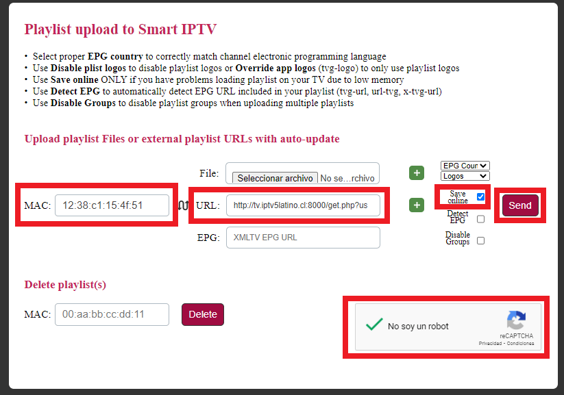 Smart IPTV configuracion desde la web